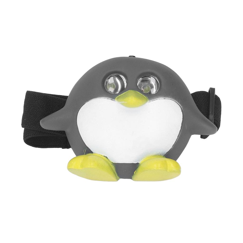 LED Animal Head Lamp 2 Modes Cute Lightweight Child Head Light for Reading Camping