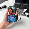 Earphone Cases Cover Case For Airpods 1 3 4 Pro2 Pro3 2 Pro Blue Flowers Cool