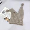 25 Early autumn new knitted hat personalized fashion cute pointed hat windproof warm wool ear protection trendy hat