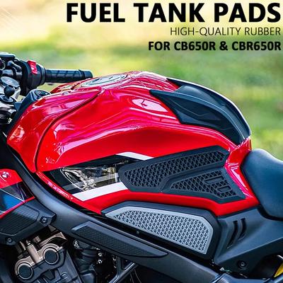 HONDA CBR650R CBR 650R CB650R CB 650 R İçin Yakıt Deposu Pedleri Orta Etiketler Koruyucu Çıkartma Yeni Motosiklet Aksesuarları Siyah