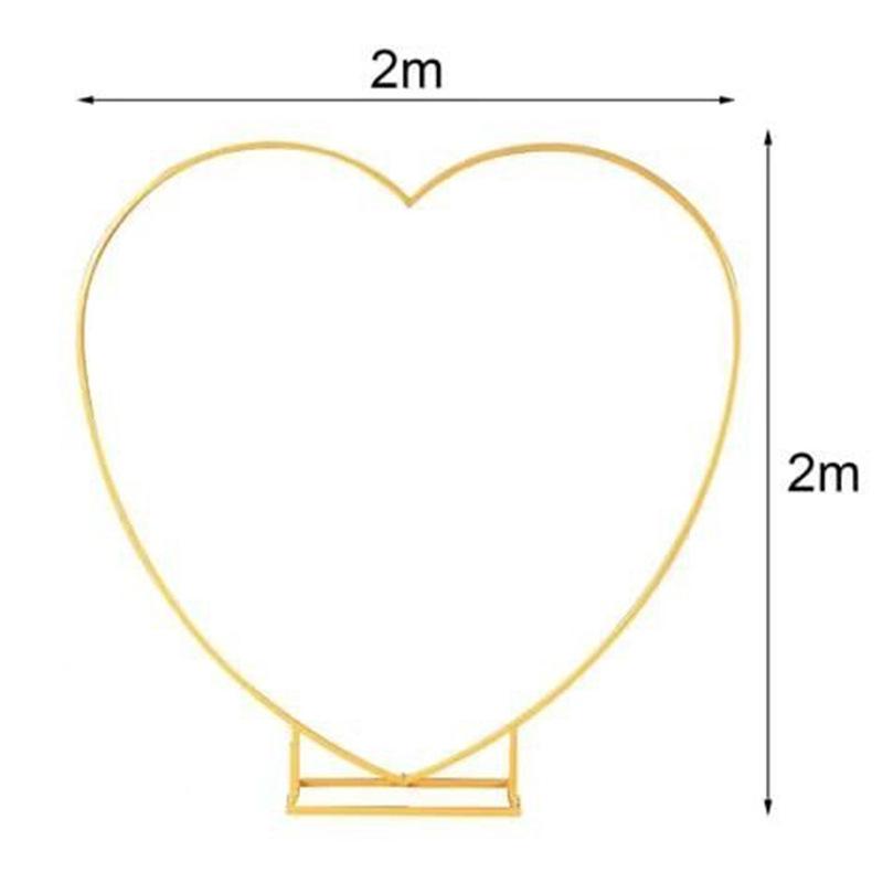 Heart-Shaped Wedding Arch Balloon Stand for Proposals and Valentine's Decor