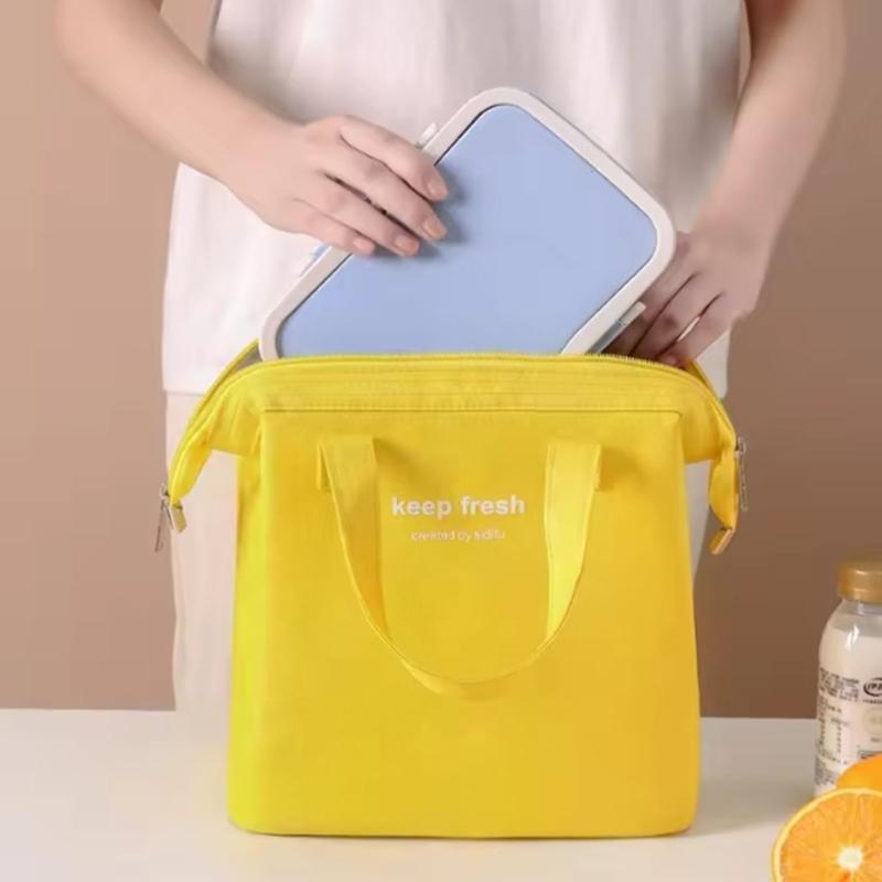 Capienti Portavivande Termici Con Scomparto Isolato Tonalità Pastello Borsa Pranzo Durevole Per Ufficio Esterni