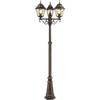 Outdoor Floor Lamp JANEL - - Black Golden - Metal/glass - 3x60W - IP44
