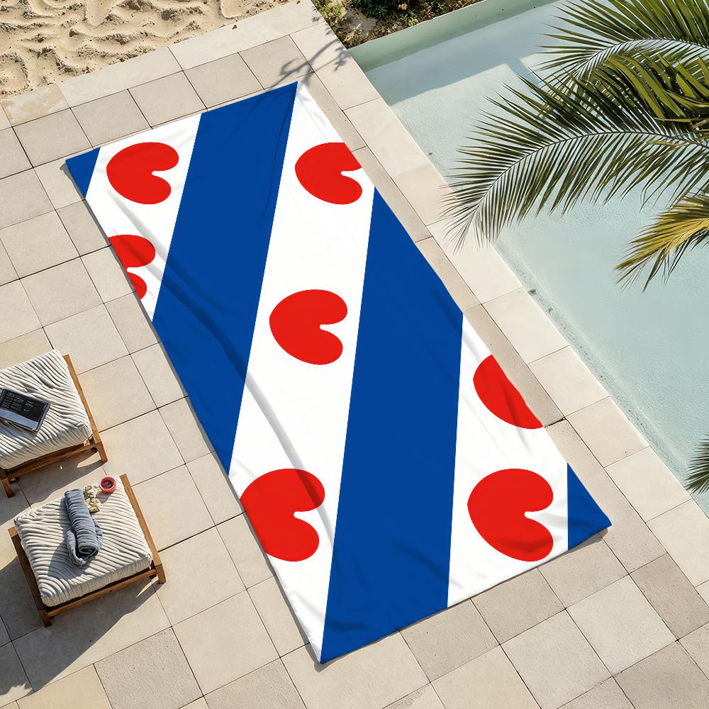 Netherlands Friesland Province Towel Shower Sauna Travel Spa Quick Dry Gym Accessories Soft Large Beach Towels