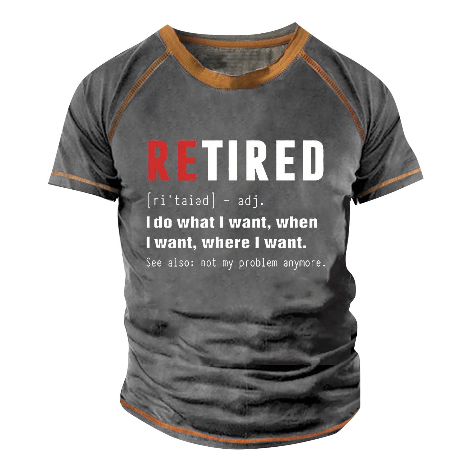 Мужская футболка реглан в стиле ретро с коротким рукавом и круглым вырезом с буквенным — фото 11