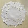 Hot-selling Embroidery Coaster Round Flower Hollow Table Mat Coffee Cup Insulation Mat European Pastoral Fabric Placemat