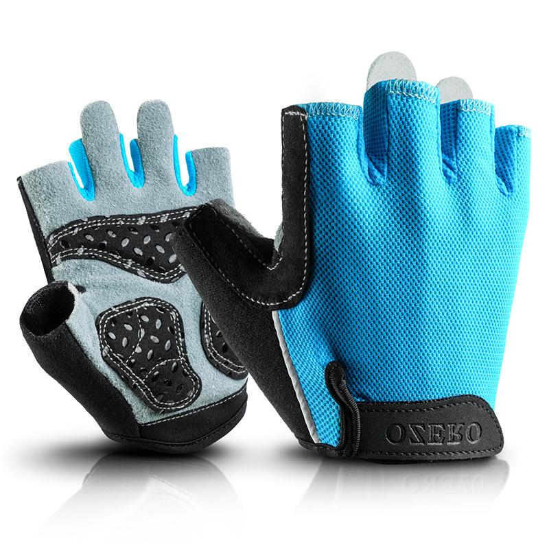 Bicycle Cycling Gloves Half Finger Spring and Summer Men and Women Road Mountain Bike Gloves Short Finger Anti Slip Shock Absorbing Bicycle Equipment