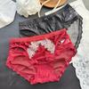 Lady Summer Pure Desire SEXY LACE Hollow Eyelash Model Ice Silk Mesh Gauze Briefs