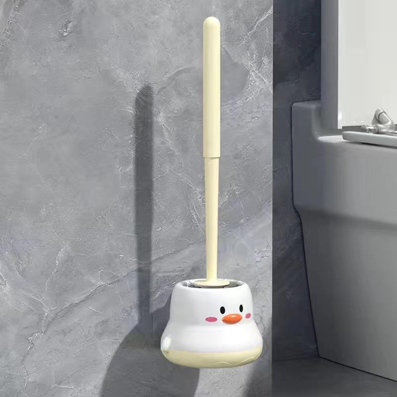 Toilet Brush Household No Dead End Brush Toilet Washing Toilet Cartoon Long Handle Toilet Brush Cleaning Brush Toilet Cleaning Set