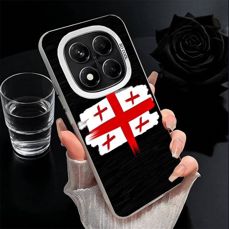 Georgia Passport Flag Soft Phone Case for Xiaomi Redmi Note 13 14 15 Pro Plus 12S 12 11S 11 11T 10S 10 Shockproof Cover Back She