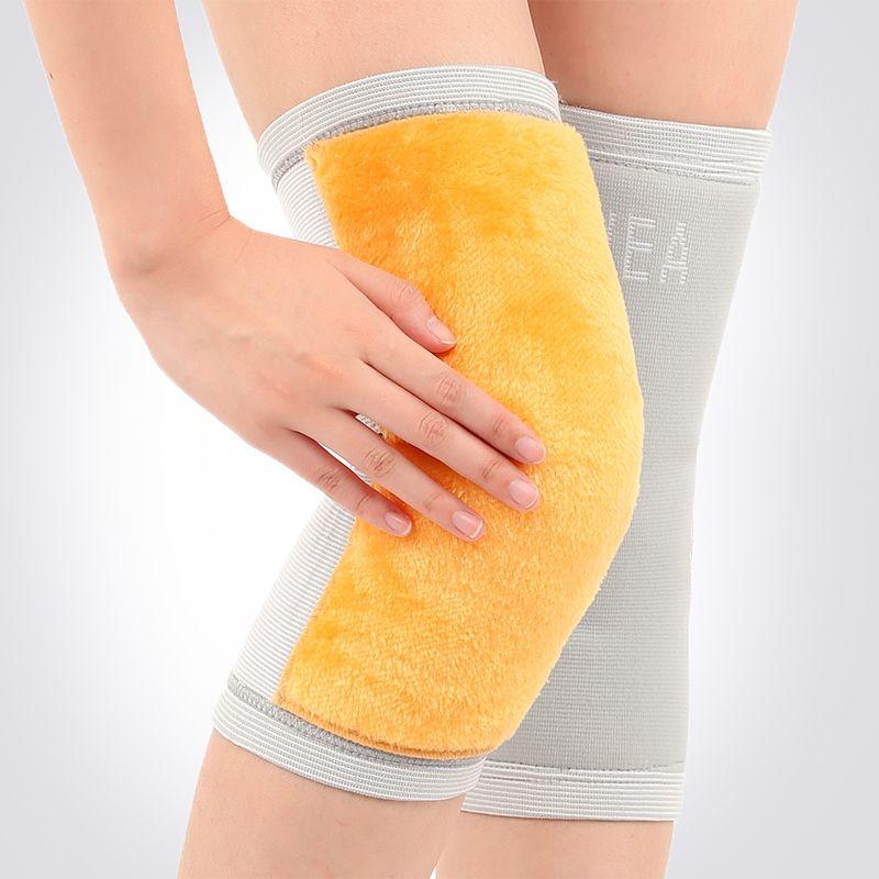 Unisex Fleece-Lined Knee Warmers Leg Covers for Air-Conditioned Rooms Knee Protection Cold Resistance