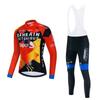 Cycling Suit Men's Long Sleeve Suit Bicycle Quick Drying Breathable Road Bike Cycling Suit