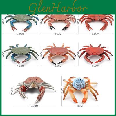 Marine Life Pvc Crab Model For Childrens Educational Aquarium Decor Toys