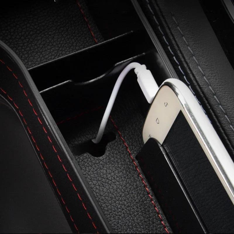 Leather Car Seat Gap Organizer Multifunctional Storage Box Pocket Catcher Cup Phone Bottle Holder Auto Interior Accessories