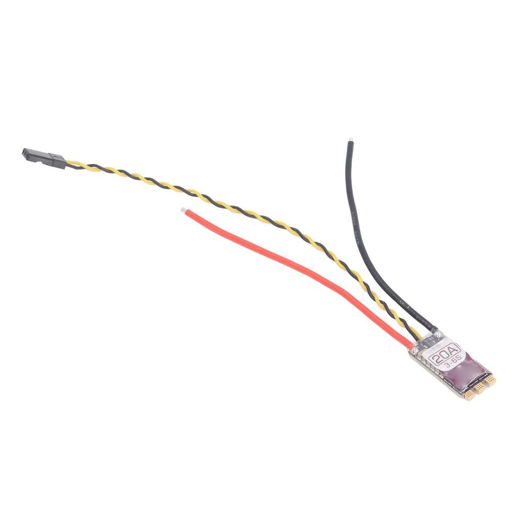 Electronic Speed Controller 3 to 6S 32 Bit Low Noise 20A Drone ESC Replacement Support 128K