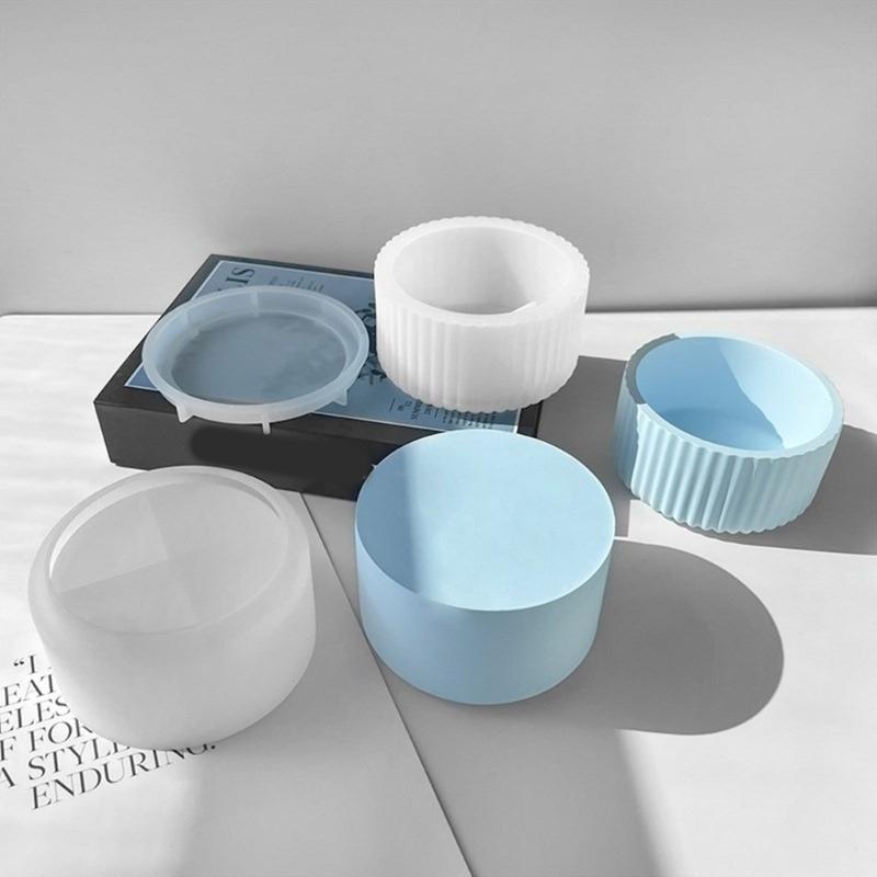 Silicone Epoxy Resin Mold Storage Jar Molds Jewelry Storage Box Moulds DIY Jewelry Organizers Mould Silicone Material