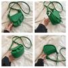 Female Woman Casual Shoulder Bag PU Leather for Shopping Dating, Commuting Green