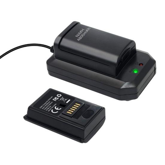 Rechargeable Gamer Controller Replacement Battery Charging Kit for Xbox 360