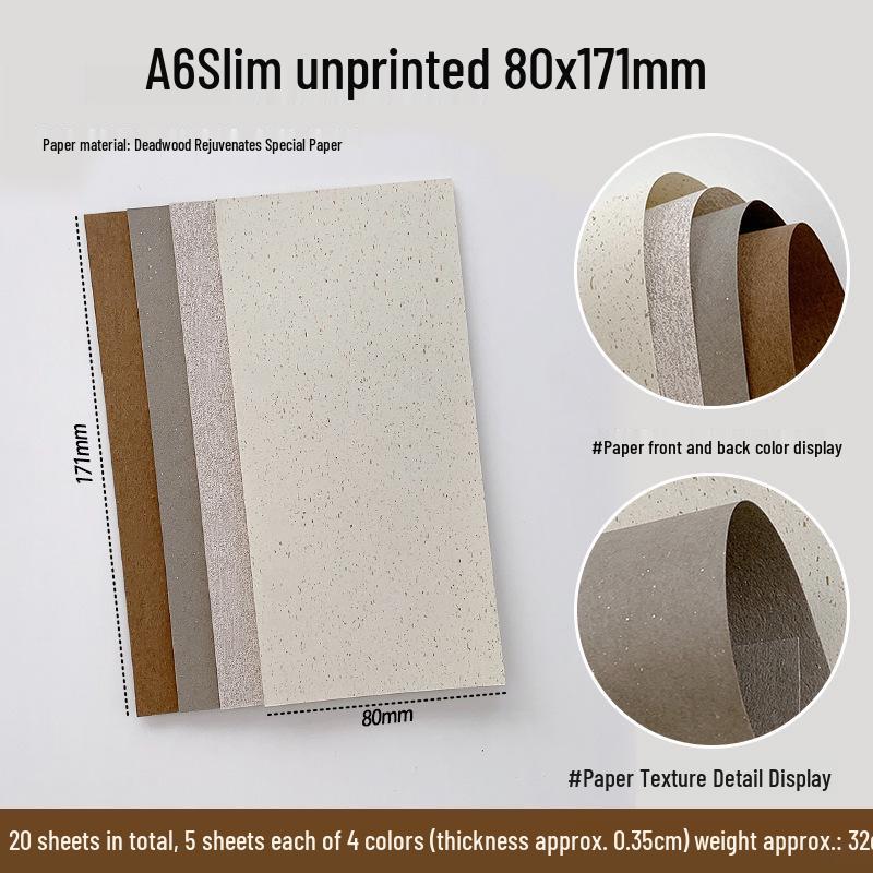 Vintage Collage Specialty Paper for M5A6A7 Ring Binder Planners - Withered Tree Design