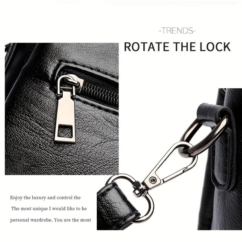 Mini geantă simplă de culoare solidă, geantă din piele PU, geantă de umăr versatilă la modă clasică (9,05"x4,72"x6,69")