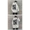 Men's Oversized Graphic Hoodie Hip Hop Style Long Sleeve Pullover Sweatshirt