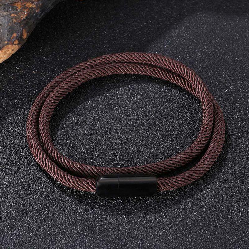 Fashion Wrap Cotton Rope Bracelet Men Bangles Sproty Chain Link Male Charm Bracelet Women Jewelry