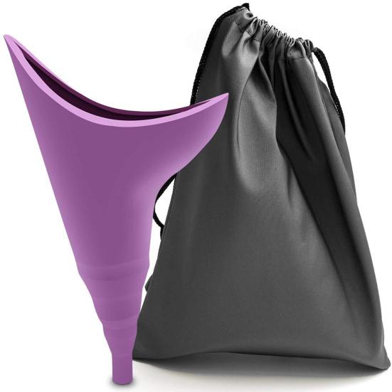 Female Urination Device Reusable Women Pee Funnel Eco-friendly Flexible Reusable Outdoor Travel Urinal Portable Women Urinal