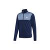 Adidas Tracksuit Color Block Stand Collar Zip Up Jacket And Straight Leg Pants Casual Sports Set Men Tracksuits Dark-Blue CD6603