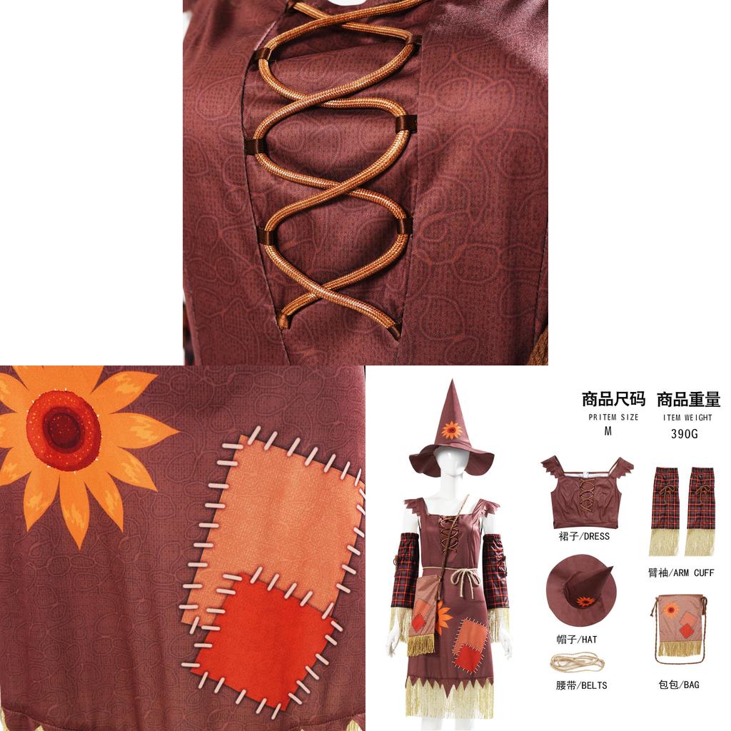 Halloween Kostüm Vogelscheuche Kleid Für Cosplay Und Party-Events