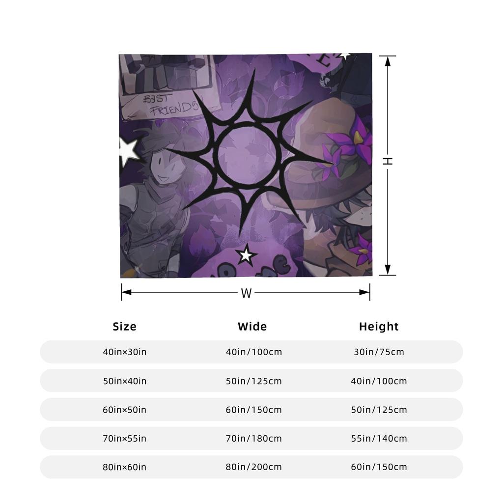 Azuretime Anime Fuzzy Blanket Azure Two Time Forsaken Funny Throw Blankets for Home 200x150cm Quilt