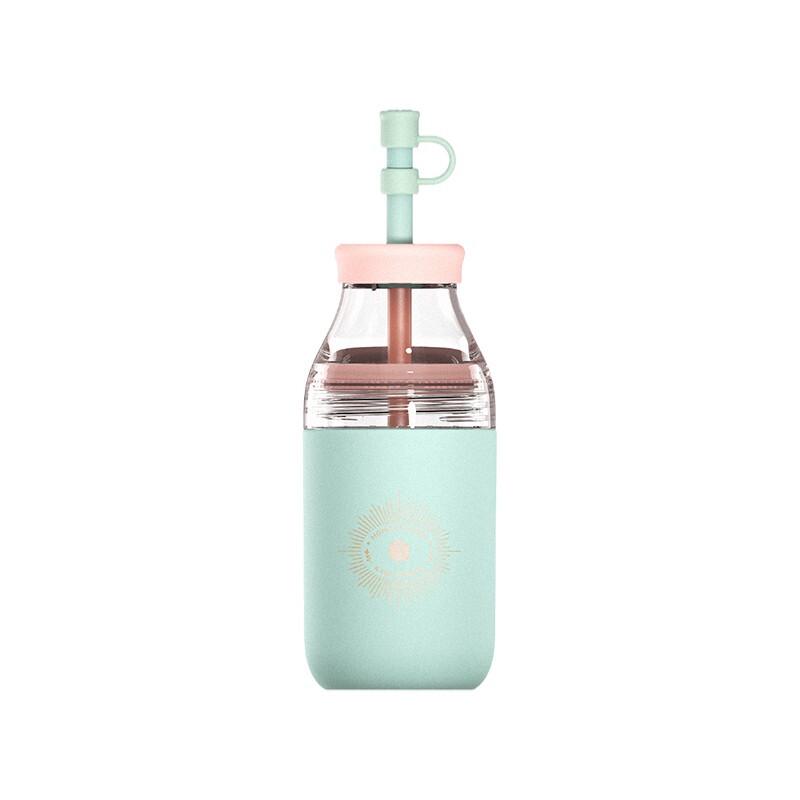MOMOCONCEPT M52004 Portable Glass Cup with Straw