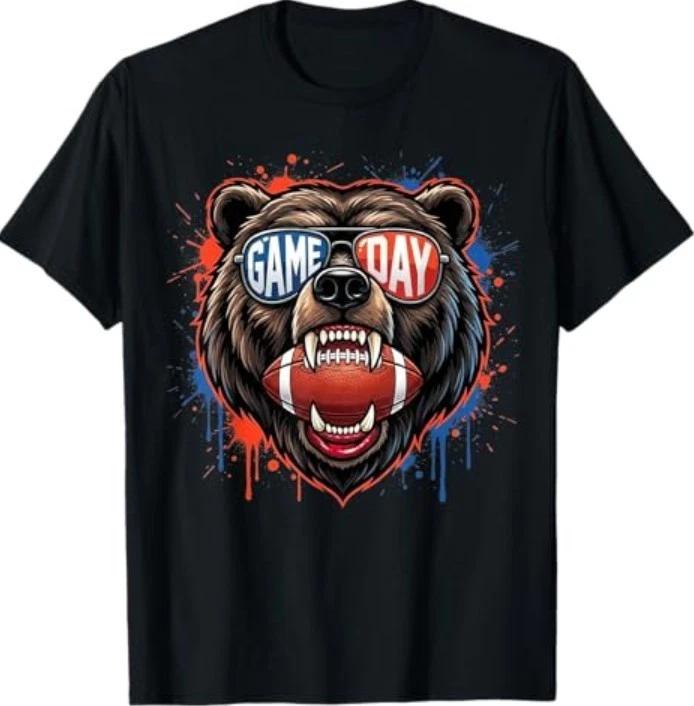 Game Day Bear Lovers for Men Women T-Shirt L