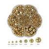 2000Pcs/Box Faux Pearl Nail Art Decoration Half Round Beads Nail Diy Jewelry Different Sizes Nail Charms Nail Art Supplies