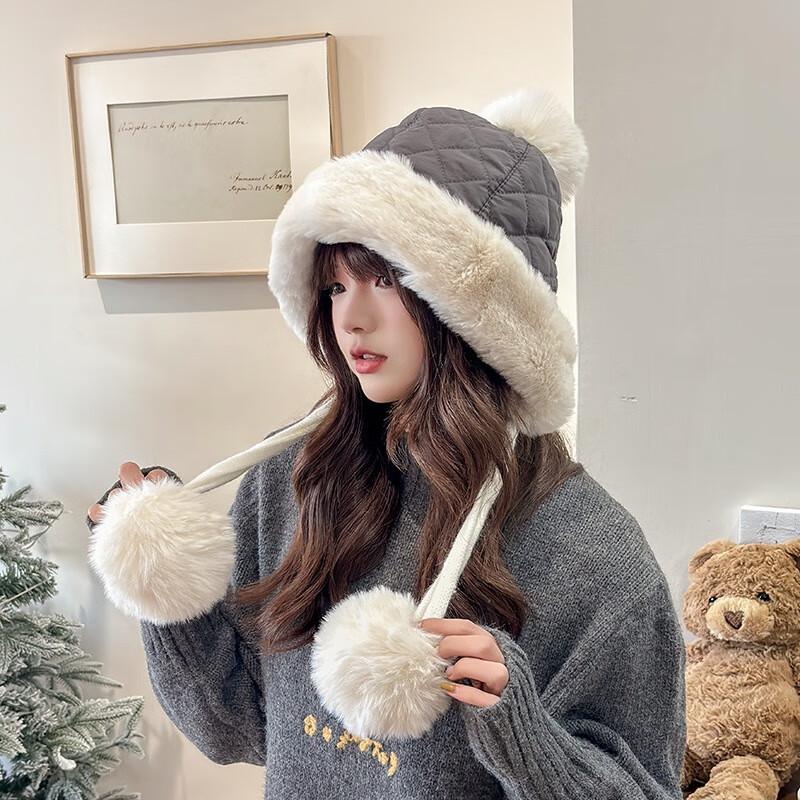 

Yishanyisi Women s Plush Knit Winter Hat