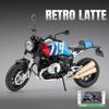 1/9 BMW R NINE T Alloy Cruise Sports Motorcycle Model Diecast Metal Toy Classic Street Racing Motorcycle Model Sound Light Kids Gift