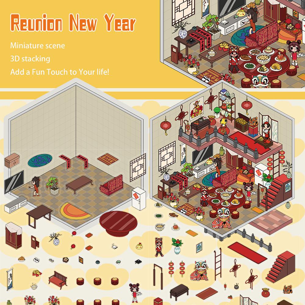 

Fitness Mouse Club Scene Sunken Treasure Stickers Reunite for the New Year 3D Landscaping Graduation Phone DIY Pages Sticker