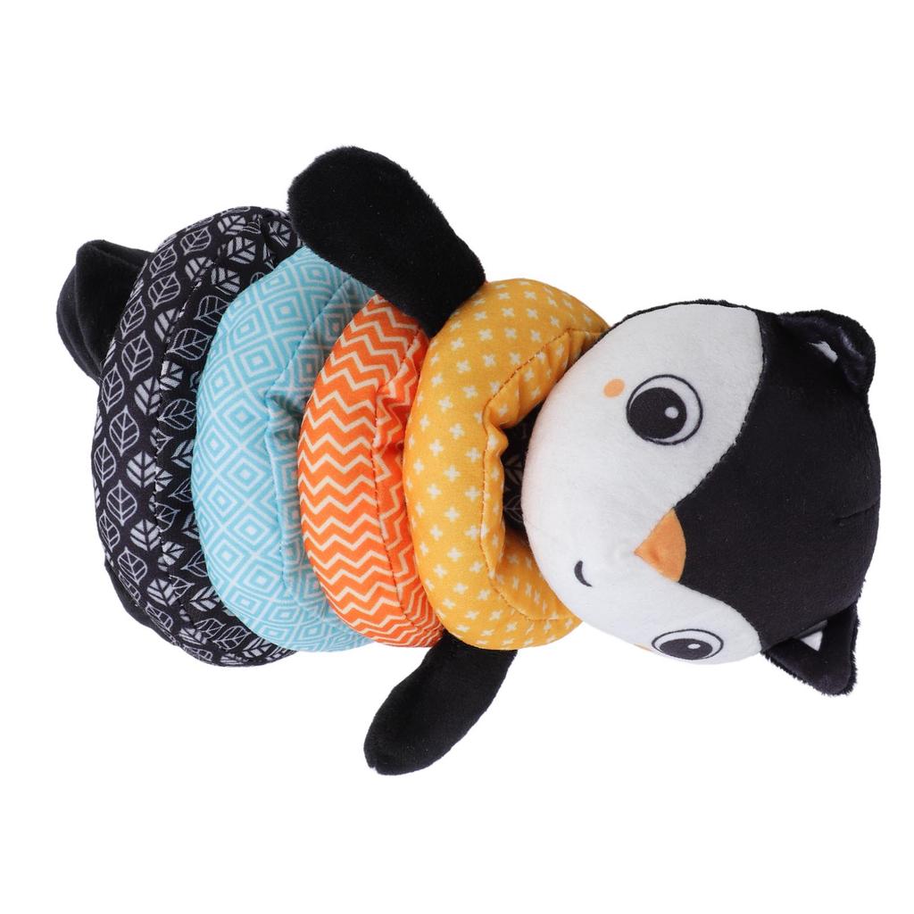 Plush Stacking Rings Baby Toy Soft Machine Washable Learning Stacking Toy for Infants