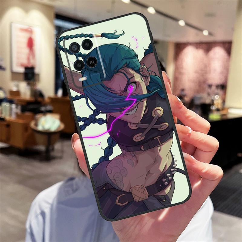 Jinx Arcane Case For Oppo A94 A74 A54 A18 A38 A58 A78 A98 A40 A60 A80 A16 A76 A96 A15 A17 A77 A57S Cover