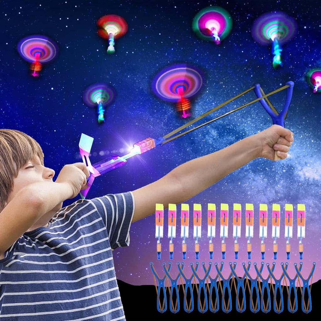 Piucrty Party Bag Children's Birthday Propeller Light Toy Years Give Aways Children Luminous Flying Toy Party Gadgets LED Gift Gift Wonder Bag