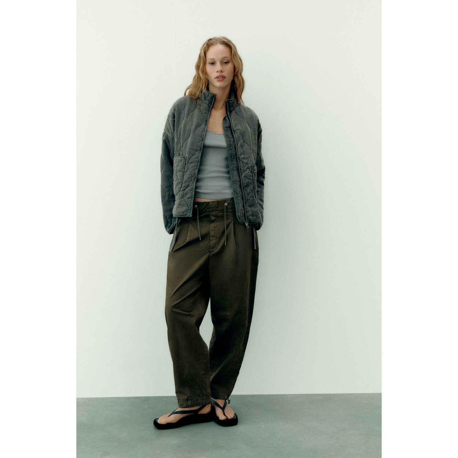 

QUILTED JACKET WITH POCKETS