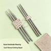 Rust-Proof Stainless Steel Double-Ended Knitting Needles for Handmade Dolls, Scarves, and Sweaters