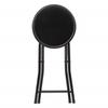 Atmosphera "Mélissa" Velvet Folding Stool - Black - Pack of 1