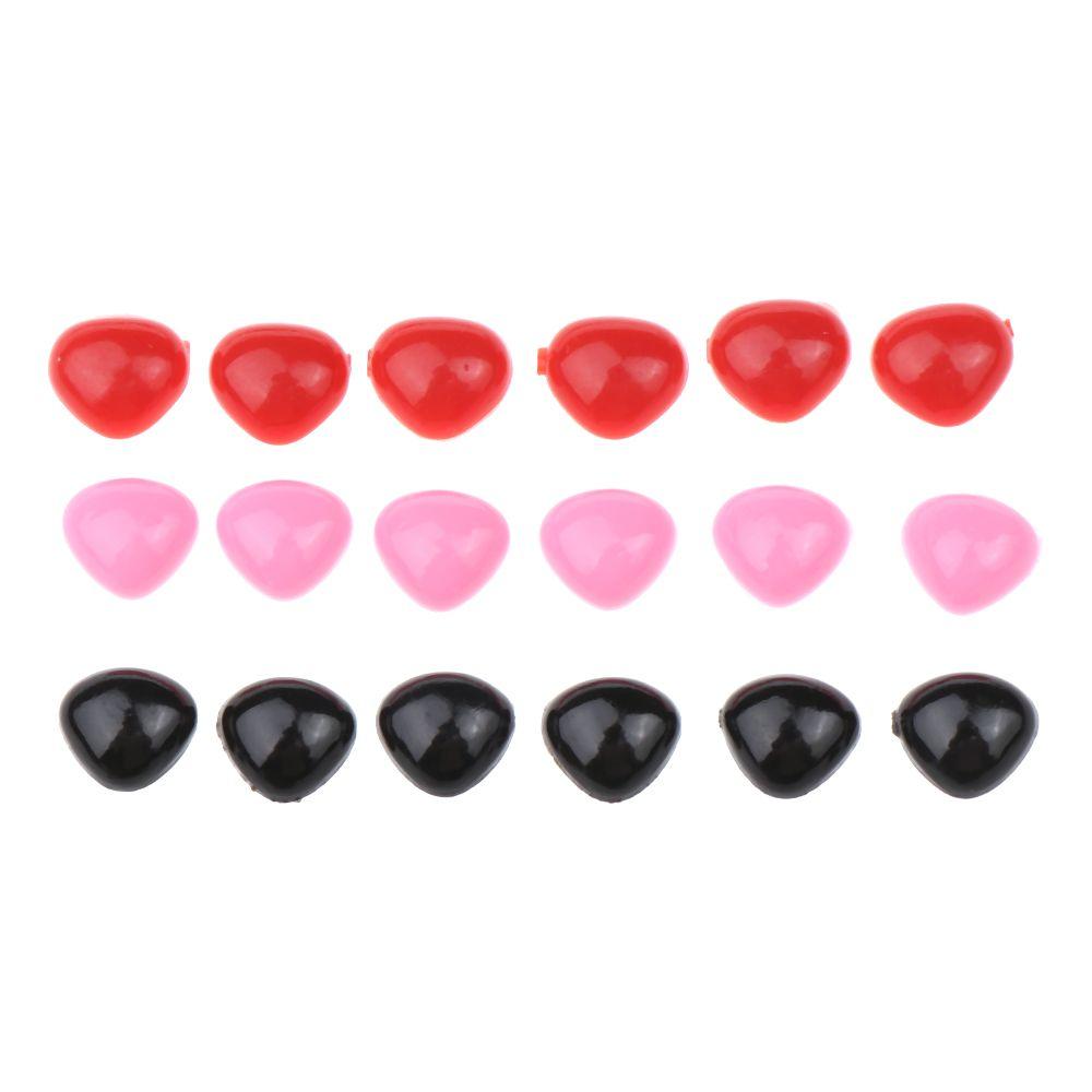 100pcs Plastic  Bear Buttons Dolls Accessories  Noses Safety Parts Triangle Nose Dolls Accessories Plastic Bear Buttons