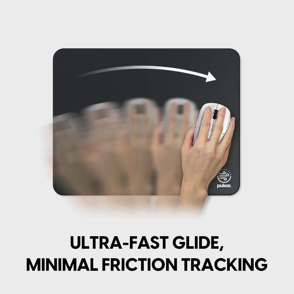 Pulsar Gaming Gears eSports Gaming Mouse eS Neptune Pro 42cm x 33cm x 4mm Jet Pad, Large, Soft, (L, Black)