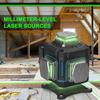 EU-Lager Multifunktionaler Laser 16 Linien Nivelliergerät 3° Selbstnivellierend Maschine Wiederaufladbarer Akku Nivellierwerkzeug
