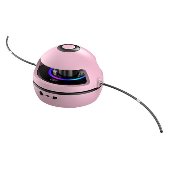 Electric Rope Skipping Machine with LED Light Speed Adjustable USB Rechargeable Smart Automatic Musical Jump Rope Machine with розовый