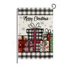 Christmas Garden Flag Outdoor Garden Decoration Small Flag Linen Double-sided Printed Flag