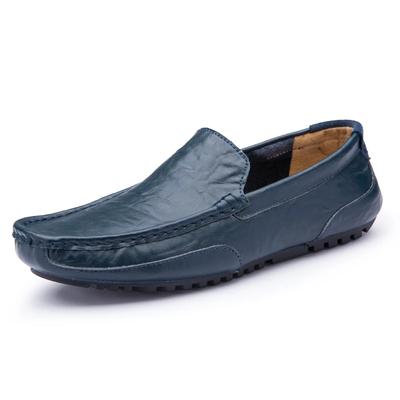 Fashion Men Casual Shoes Genuine Leather Luxury Brand Breathable Slip On Black Driving Shoes Soft Men Loafers Moccasins Plus Size 37-47