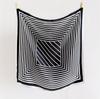 Korean version of simple simulation silk printing high-end shawl large square scarf sunscreen scarf travel scarf silk scarf headscarf