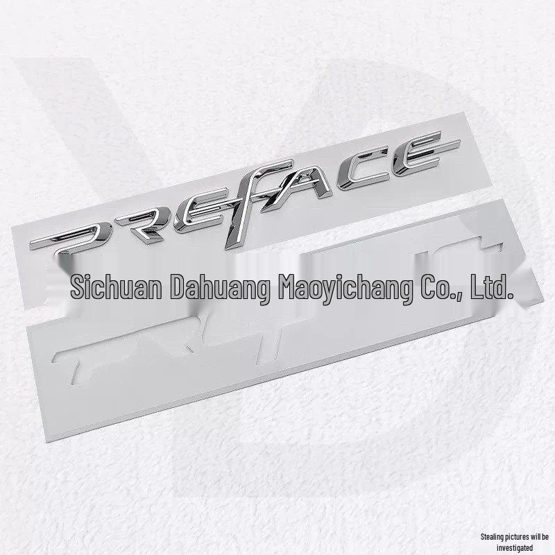

Geely Xingrui PREFACE Rear Tail English Logo Sticker for Car Body